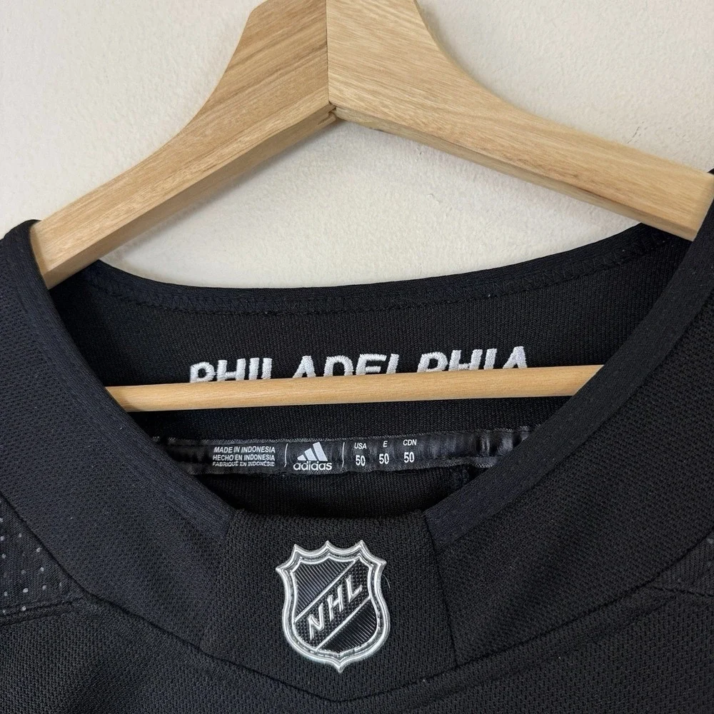 Shayne Gostisbehere Philadelphia Flyers Adidas Black NHL Hockey Jersey - Size 50